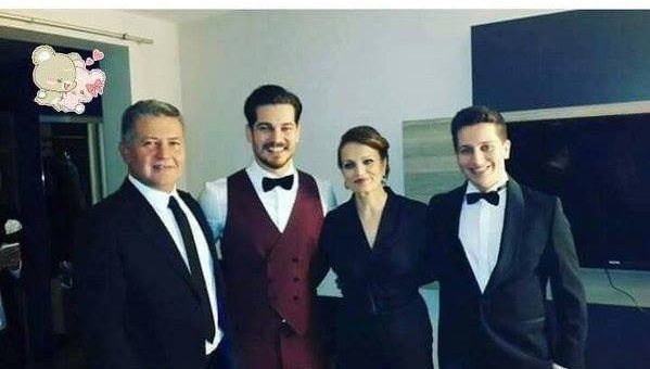 Çağatay Ulusoy with his family