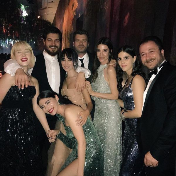 Çağatay Ulusoy at the wedding of Hazal Kaya