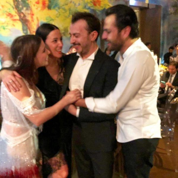 Erkan Kolçak Köstendil at the wedding of Hazal Kaya and Ali Atay