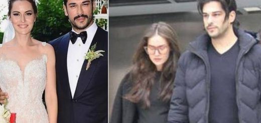 Burak Özçivit and Fahriye Evcen