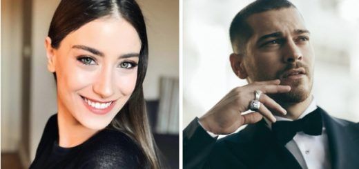 Hazal Kaya and Çağatay Ulusoy