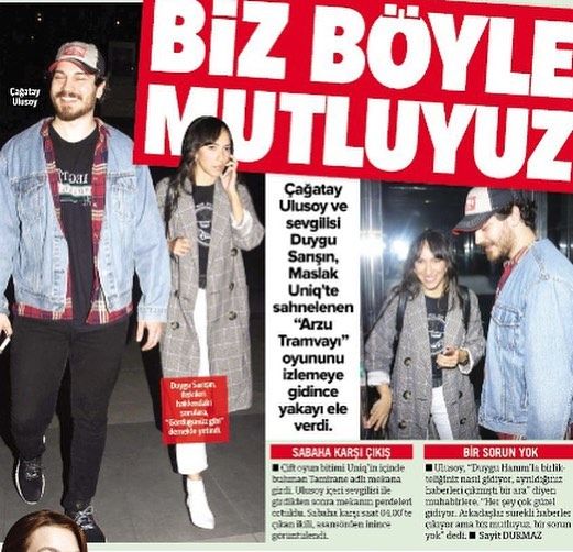 Çağatay Ulusoy and Duygu Sarışın