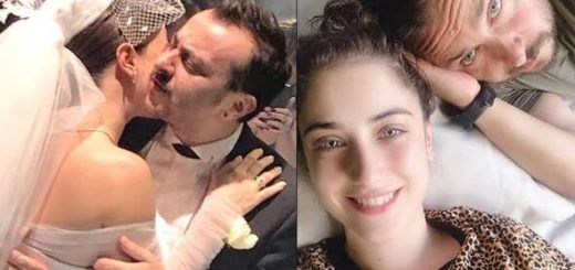 Hazal Kaya and Ali Atay