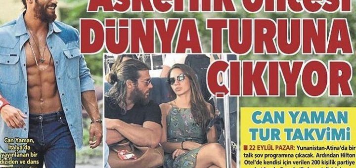 Can Yaman goes on an international tour