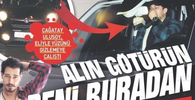 Rough night of Çağatay Ulusoy