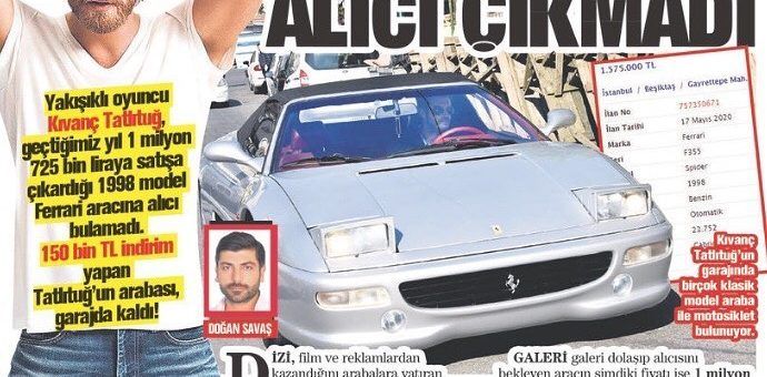 Kıvanç Tatlıtuğ could not sell the car