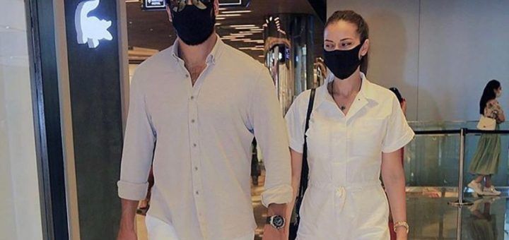 Burak Özçivit and Fahriye Evcen