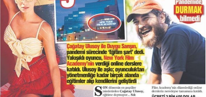 Çağatay Ulusoy studies at the New York Film Academy