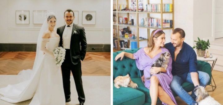 Hazal Kaya and Ali Atay