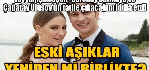 Serenay Sarıkaya and Çağatay Ulusoy