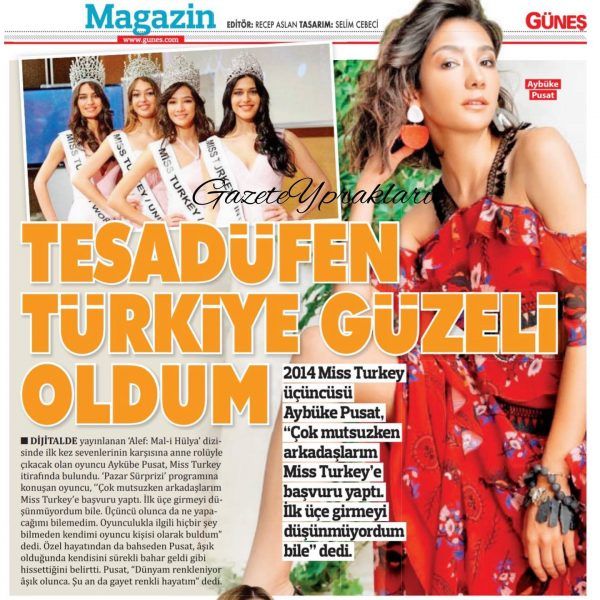 Aybuke Pusat Spoke About The Beginning Of Her Acting Career Turkish